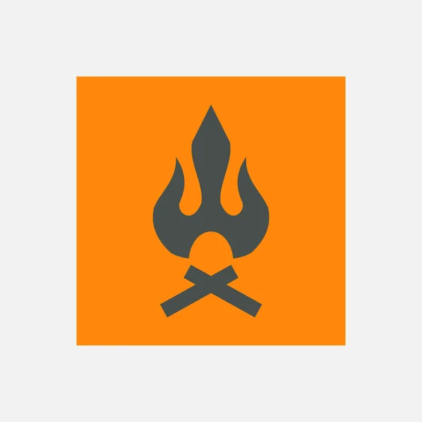 Bonfire icon — Stock Vector