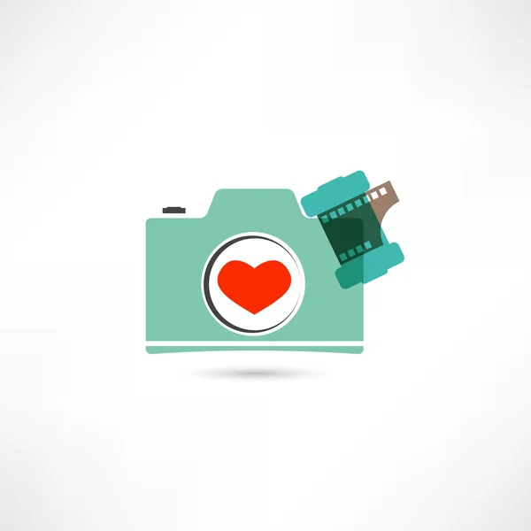 Love photo camera — Stock Vector