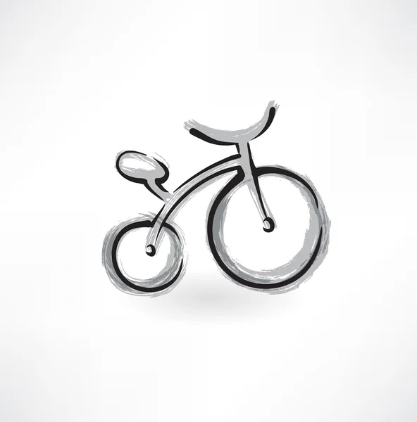 Bisiklet grunge simgesi — Stok Vektör