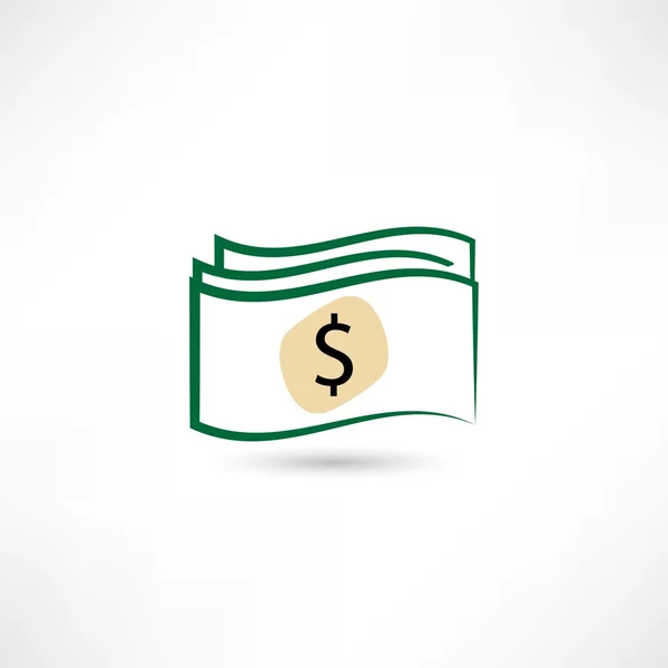 Ikona pieniądz papierowy — Wektor stockowy