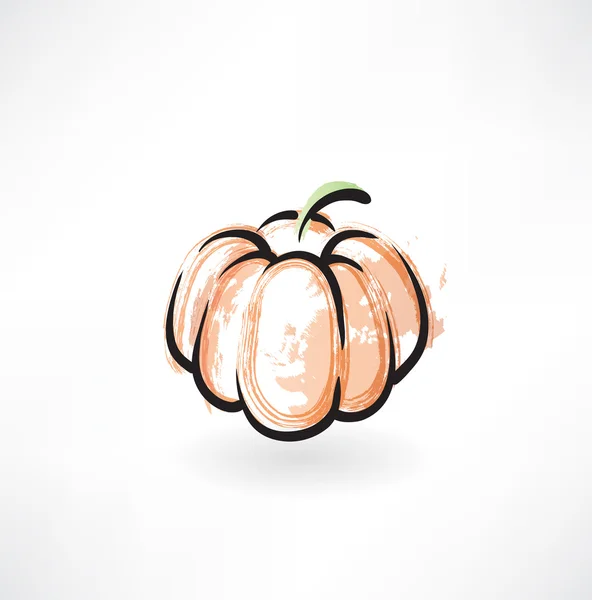Pumpkin grunge icon — Stock Vector