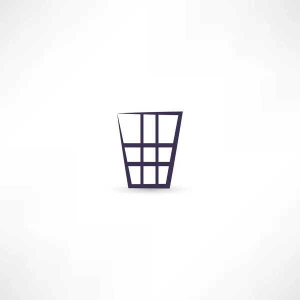 Dustbin icon — Stock Vector