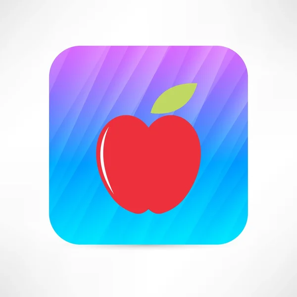 Icono de manzana — Vector de stock