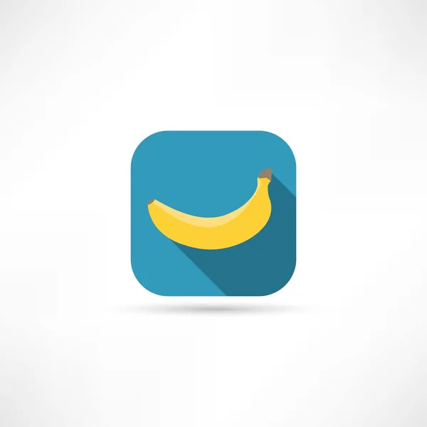 Banaan pictogram — Stockvector