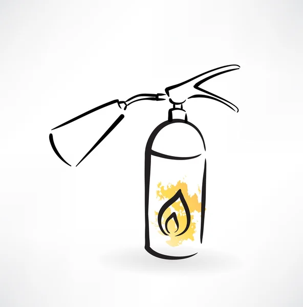 Icono extintor de incendios — Vector de stock