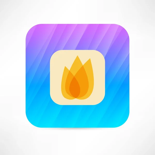 Flame-icoon — Stockvector