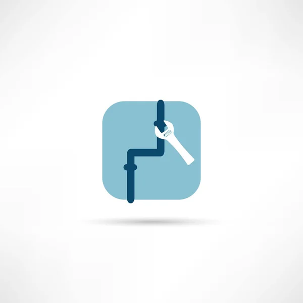 Pipe repair icon — Stock Vector