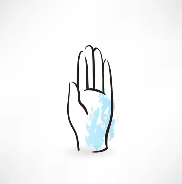 Ręka dłoń ikona — Wektor stockowy