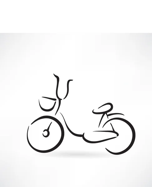 Icono de bicicleta grunge — Vector de stock