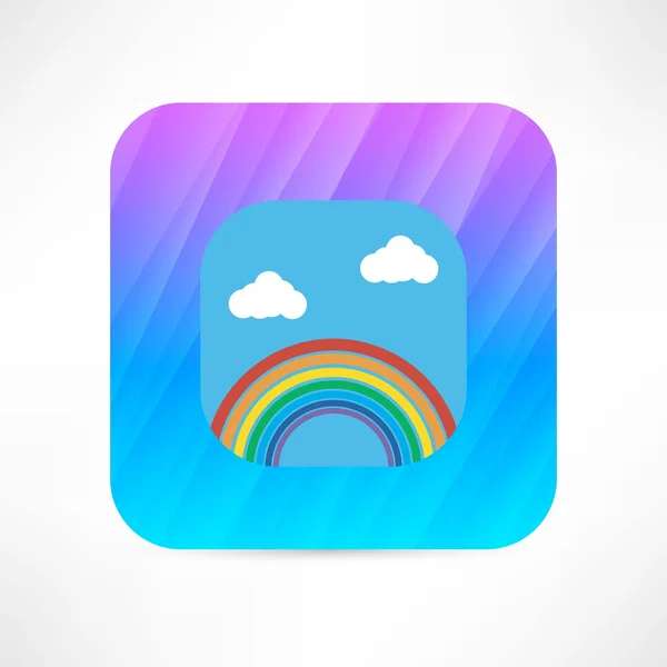 Icono arco iris — Vector de stock