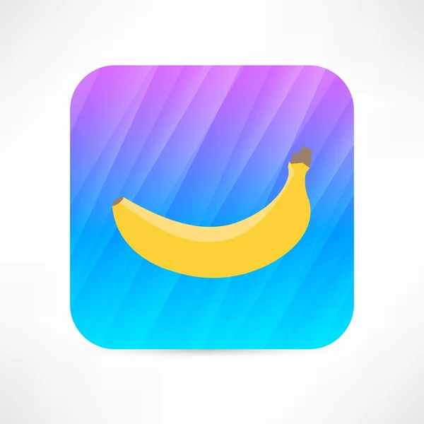 Banán ikona — Stockový vektor