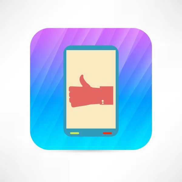 Thumb up icon — Stock Vector