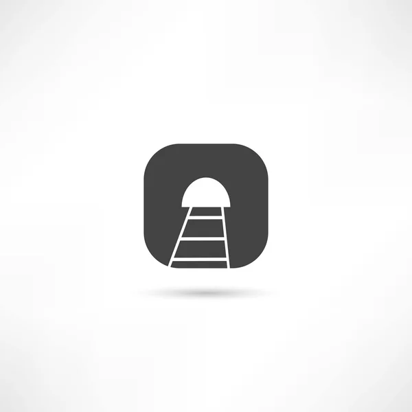 Icono de escalera — Vector de stock