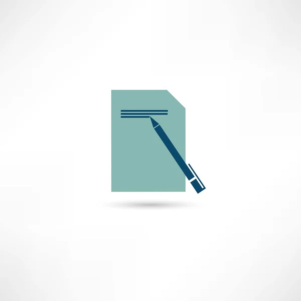 Icono de escritura — Vector de stock