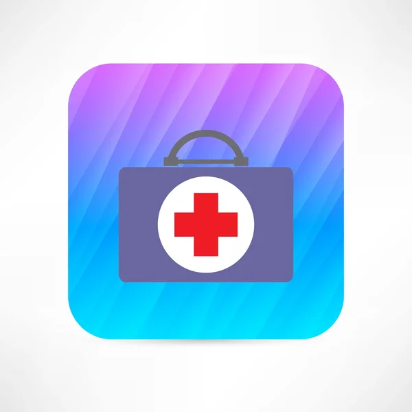 First aid kit icon — Stock Vector