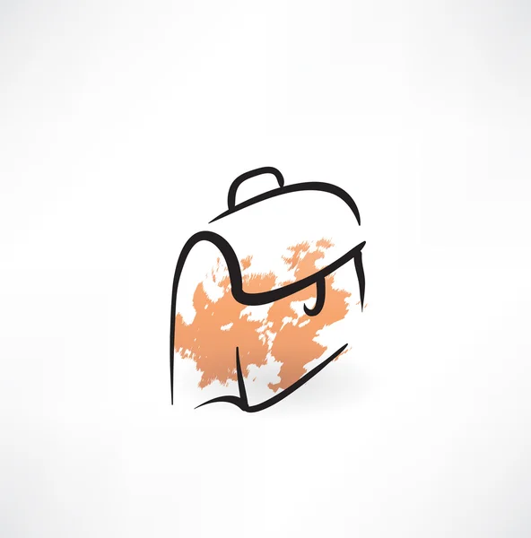 Briefcase grunge icon — Stock Vector