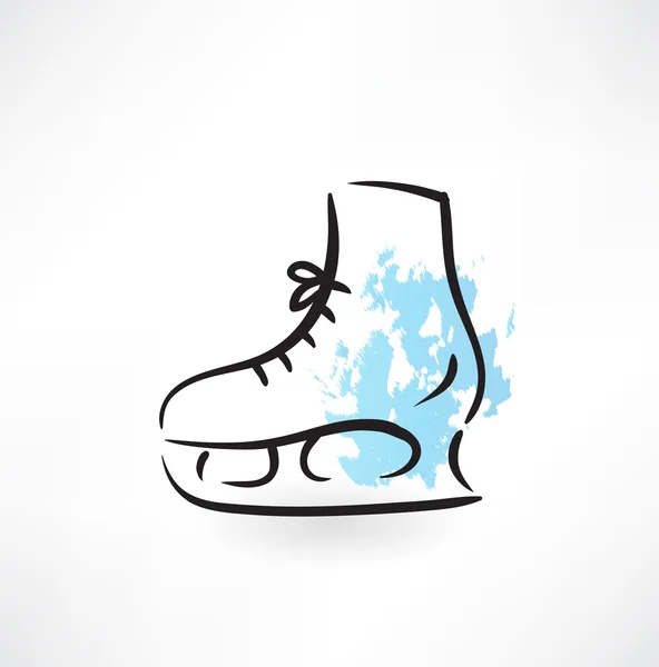 Skates grunge icon — Stock Vector