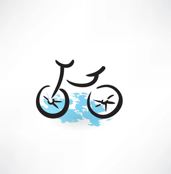 Icono de grunge de bicicleta — Stockvector