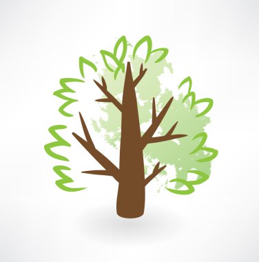 ağaç grunge simgesi