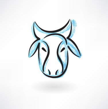 inek baş grunge simgesi