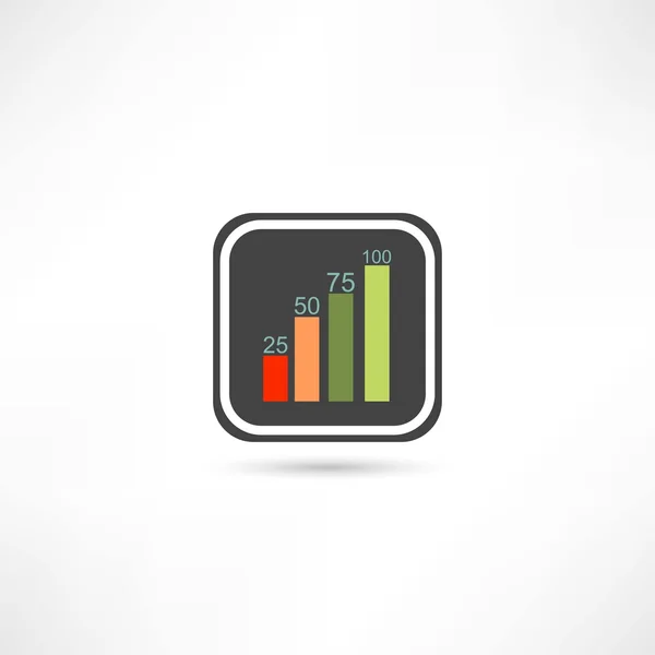 Graph icon — Stock Vector