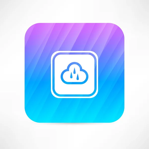 Rainy cloud icon — Stock Vector