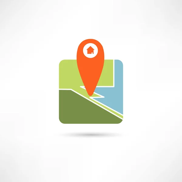 Icono de marca Gps — Vector de stock