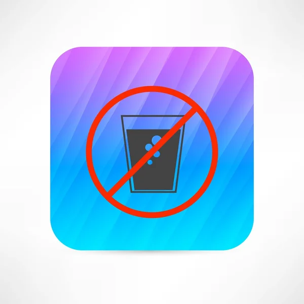 No soda water icon — Stock Vector