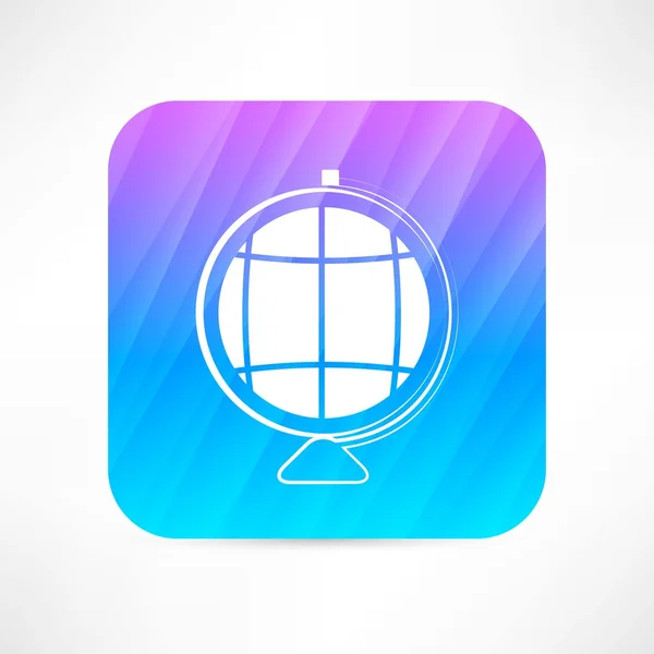 Globo icono — Vector de stock