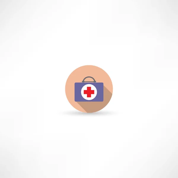 First aid kit icon — Stock Vector