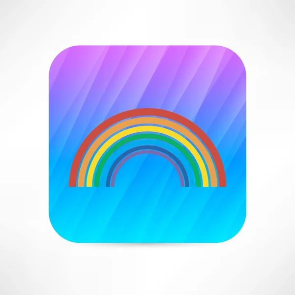 Icono arco iris — Vector de stock