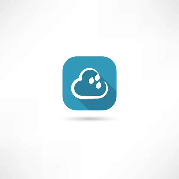 Regen wolk pictogram — Stockvector