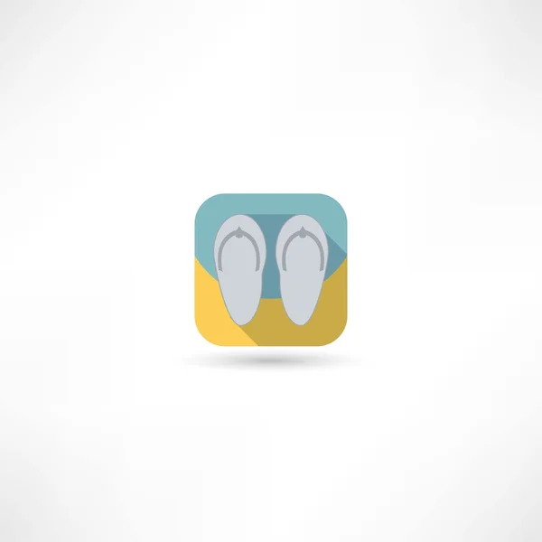 Icono de chanclas — Vector de stock