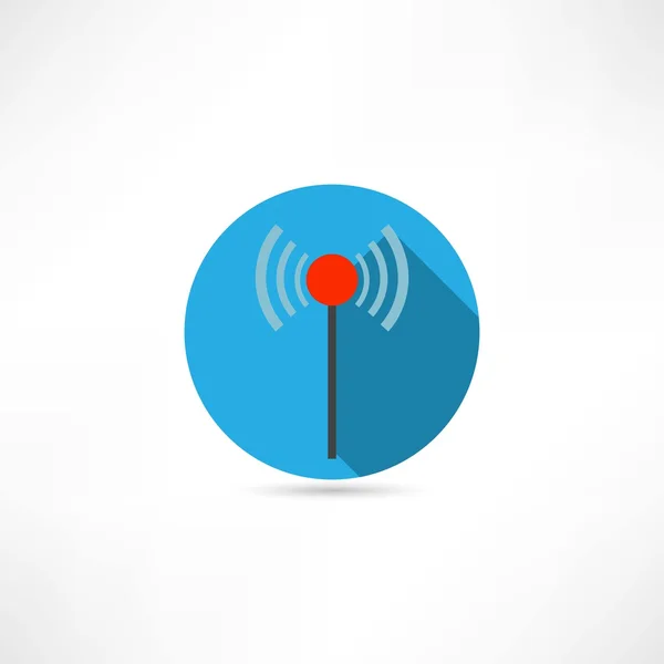 Icono de la antena wi-fi — Vector de stock