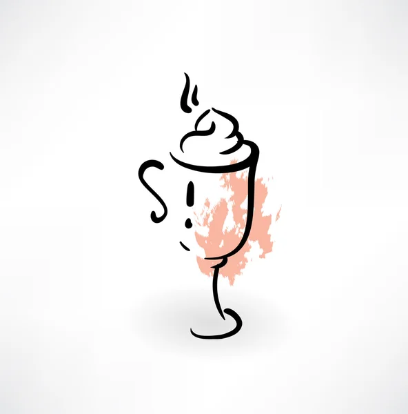 Dessert grunge icône — Image vectorielle