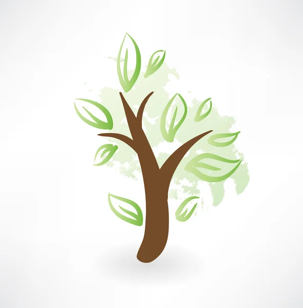 Tree grunge icon — Stock Vector