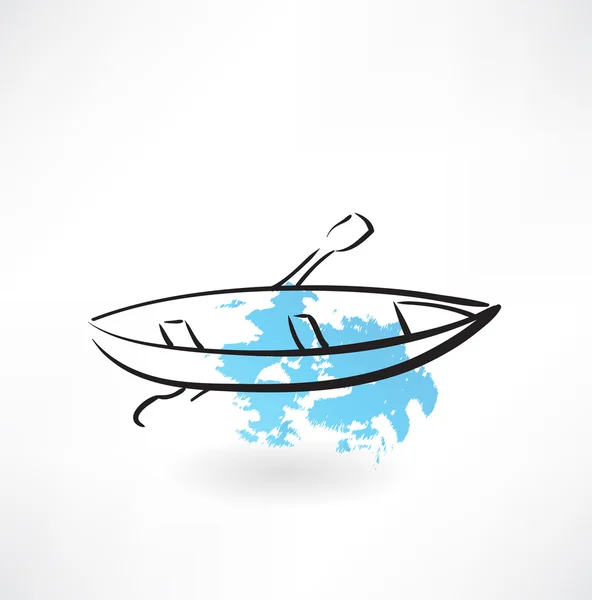Boat grunge icon — Stock Vector