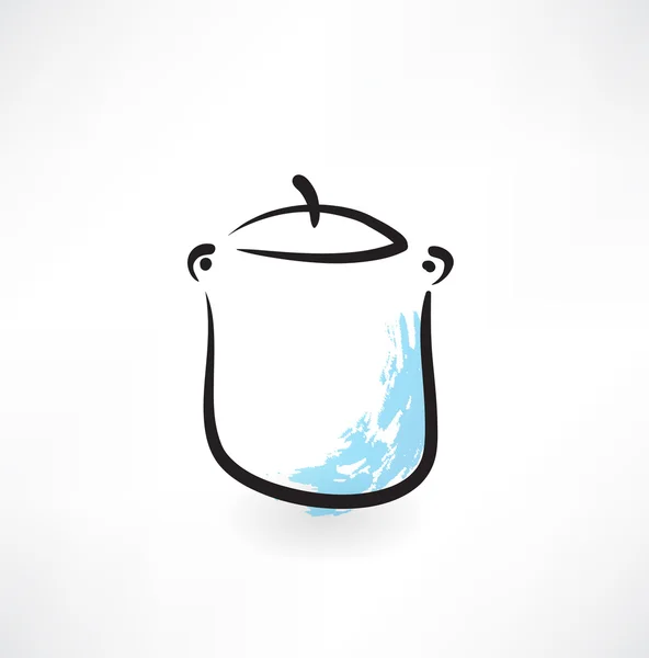 Icono de olla — Vector de stock