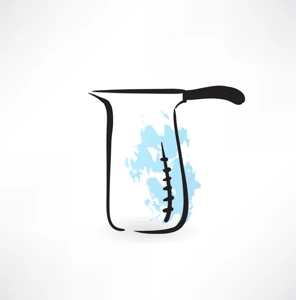 Café Turk grunge icône — Image vectorielle