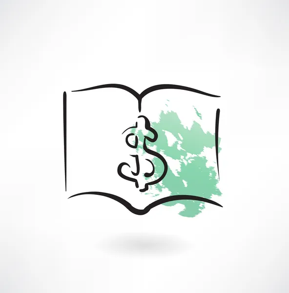 Dollar grunge pictogram — Stockvector
