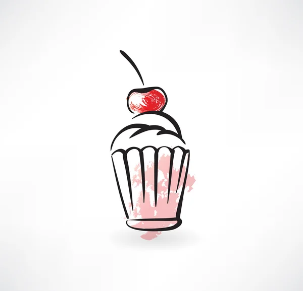 Cake grunge icon — Stock Vector
