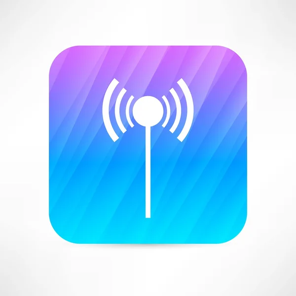 Wi-fi antenne pictogram — Stockvector