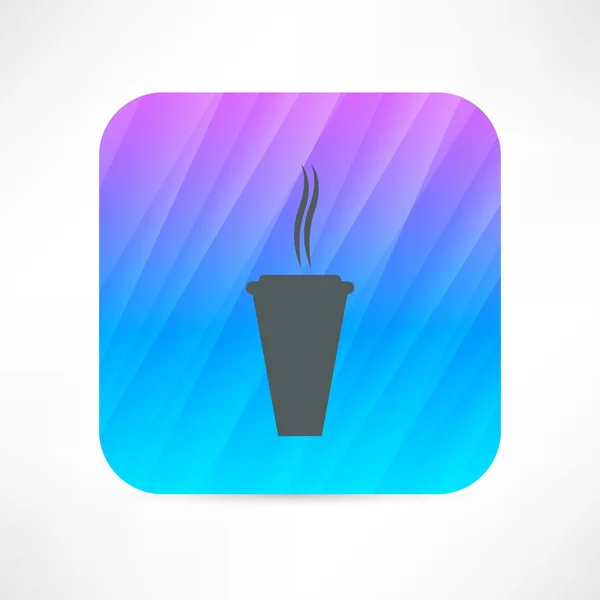 Icono de taza de papel caliente — Vector de stock