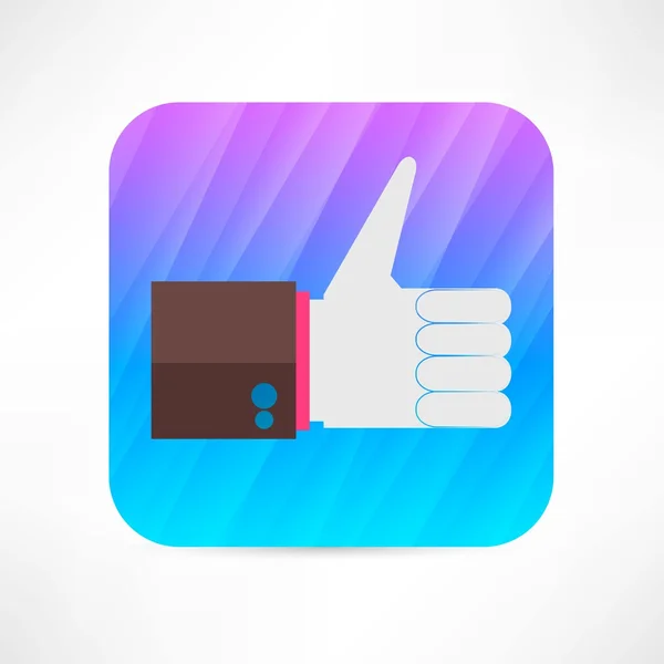 Thumb up icon — Stock Vector