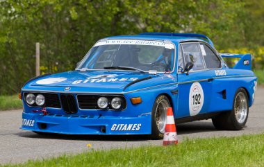 Vintage yarış araba bmw csl 1973 den 3.5 l