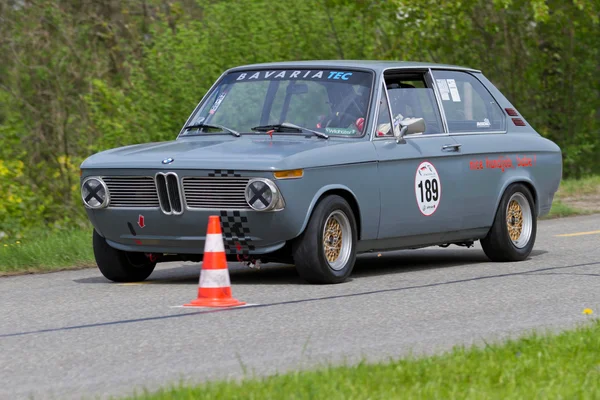 Vintage race touring car BMW 2002 tour from 1972 — стоковое фото