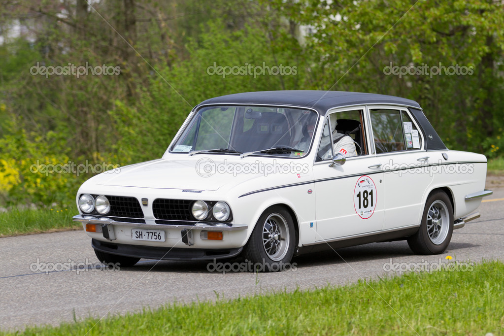 Vintage race touring car Triumph Dolomite Sprint from 1973 – Stock Editorial Photo © #12486438