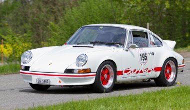 1973 den Vintage yarış araba porsche carrera rs 2.7