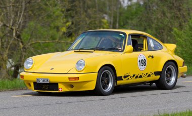 Vintage yarış araba porsche carrera 1976 yılından