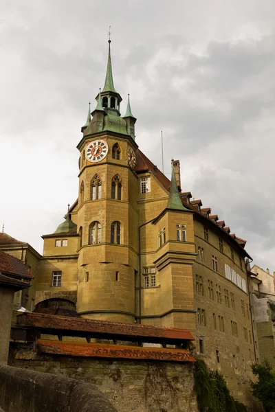 Domkyrkan st.nicholas fribourg, Schweiz — Stockfoto
